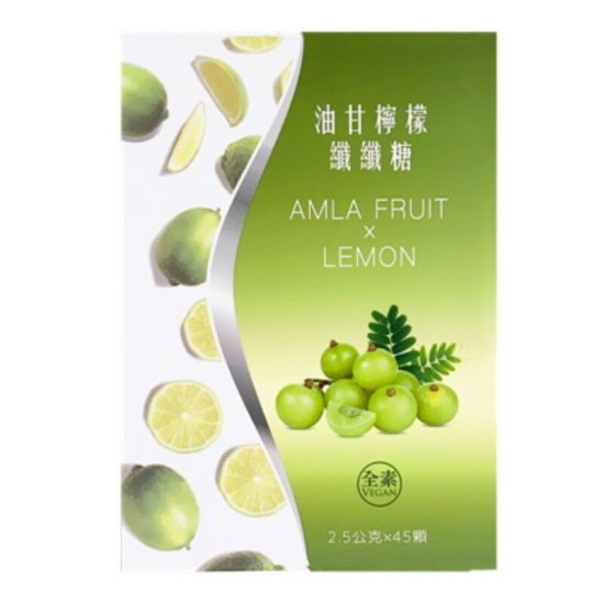 【TAN坦-超級食物】巨順寶-油甘檸檬纖纖糖(2.5gx45顆)/盒Ｘ3盒 