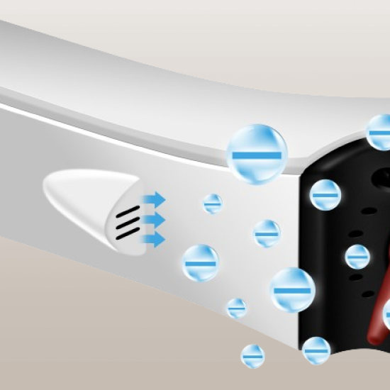 【Pingo】Royal K9 外噴式負離子直髮梳(白/粉)